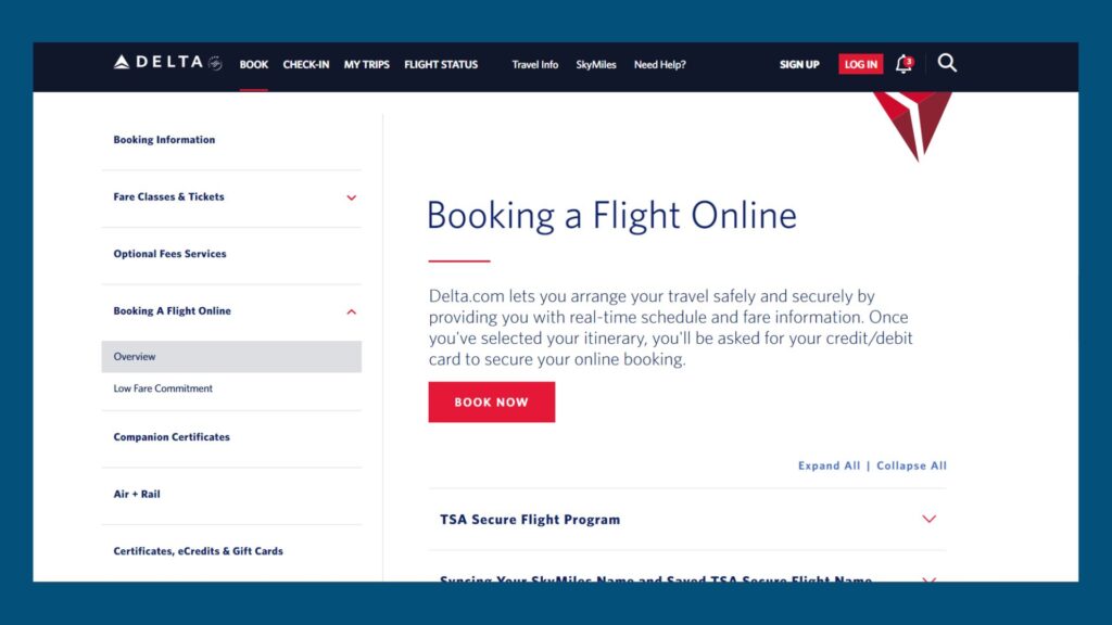 Delta Reservations