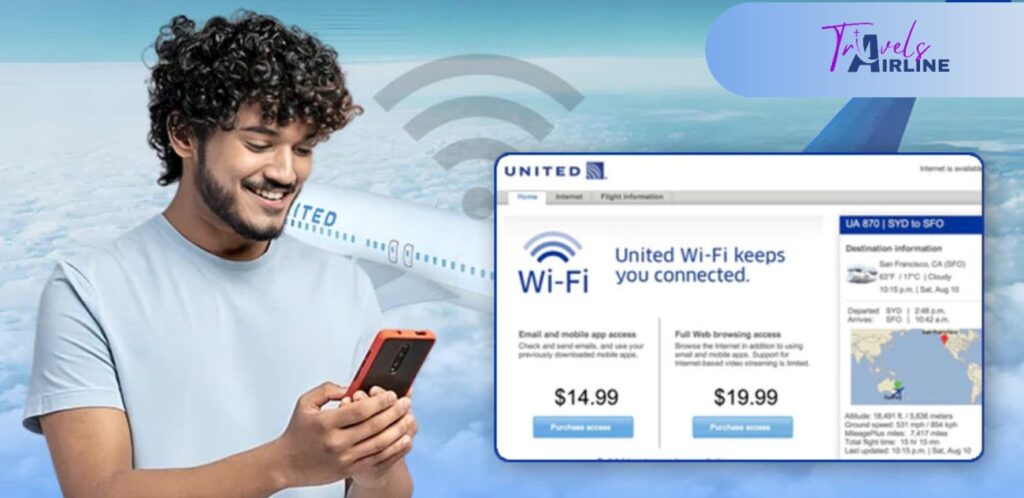 United Airlines wifi entertainment